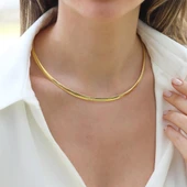 İtalyan Yassı Gümüş Zincir thumbnail 3