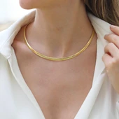 İtalyan Yassı Gümüş Zincir thumbnail 2