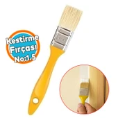 Kestirme Boyama Fırçası No 1.5 Numara Plastik Saplı Tavan Boya Kıl Fırça İç Dış Cephe - 1