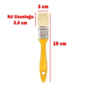 Kestirme Boyama Fırçası No 1.5 Numara Plastik Saplı Tavan Boya Kıl Fırça İç Dış Cephe - 2