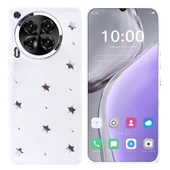 Tecno Camon 30 4G Kılıf Airbag Tasarımlı Simli Şeffaf Zore Kutup Kapak - 5