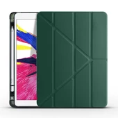 Apple iPad 10.2 (8.Nesil) Kılıf Zore Tri Folding Kalem Bölmeli Standlı Kılıf - 6