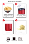 Ferminex  Mısır Patlatma Popcorn Makinesi Yağsız Kullanıma Uygun - 3