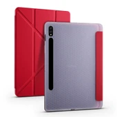 Galaxy Tab S7 T870 Kılıf Zore Tri Folding Kalem Bölmeli Standlı Kılıf - 8