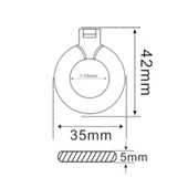 13.56Mhz RFID Halka Tip Tag Siyah   Nfc UID Kimlik No Değiştirilebilir Etiket Anahtarlık Manyetik Proximity Kart 13.56 Mhz Kapı Geçiş Personel Takip Depo - 8