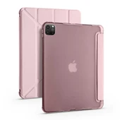 Apple iPad Pro 11 2020 (2.Nesil) Kılıf Zore Tri Folding Kalem Bölmeli Standlı Kılıf - 11