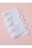 Unisex Düz 5'li Patik Çorap - 3