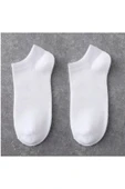 Beyaz Unisex Babet Çorap 6 Çift thumbnail 2