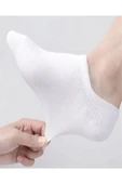 6'lı Beyaz Unisex Sneakers Bilek Altı 6 Çift Çorap - 3