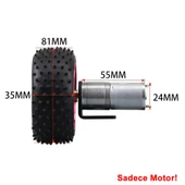 12V 5Rpm JGA25-370 Redüktörlü DC Motor  Metal Dişli Yüksek Tork Kuvvet 25mm Robot Oyuncak RC Araba Medikal Otomasyon thumbnail 7