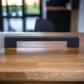 (SERT PLASTİK) 20 Adet Köprü 160 Mm Siyah Mobilya Mutfak Çekmece Dolabı Dolap Kulbu Kulpu Kulpları - 5