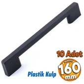(SERT PLASTİK) 20 Adet Köprü 160 Mm Siyah Mobilya Mutfak Çekmece Dolabı Dolap Kulbu Kulpu Kulpları - 7
