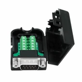 Kutulu DB9 to Dip Adaptör Erkek Terminal Soket  9 Pin D-Sub Seri Port  RS232 RS485 Haberleşme Uart DC 3V 5V Bilgisayar Modem Uydu Alıcı GSM Firmware Güncelleme thumbnail 5