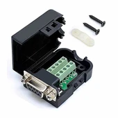 Kutulu DB9 to Dip Adaptör Dişi Terminal Soket  9 Pin D-Sub Seri Port  RS232 RS485 Haberleşme Uart DC 3V 5V Bilgisayar Modem Uydu Alıcı GSM Firmware Güncelleme thumbnail 1