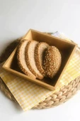 Bambu Ekmeklik Ekmek Sepeti Kare 20x20 Cm - 1