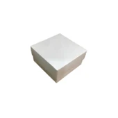 Komple Karton Kutu Düz Renk 10X10x5 CM  (25 Adet)  Beyaz - 1