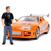 Jada 1:24 Fast & Furious Brian's 1995 Toyota Supra Mk4 Figürlü Set - 10