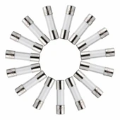 Cam Tüp Sigorta Seti 100 Parça  0.2A 0.3A 1A 2A 3A 5A 8A 10A 15A 20A Yüksek Voltaj Aşırı Akım Kısa Devre Televizyon Vantilatör Bilgisayar Buzdolabı Tost Makinesi thumbnail 5