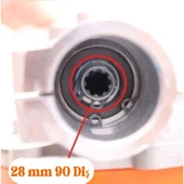 Solax 28 mm 9 Diş Tırpan Yedek Çapa Aparatı Bıçağı MTP2 Toprak İşleme Belleme Çapalama Uyumlu thumbnail 3