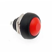 12mm PBS-33B 2 Pin Push Buton Kırmızı  ON OFF 1A 250V Mini Yuvarlak Su Geçirmez Anahtar Momentary Switch thumbnail 4
