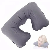 Soft Top Şişme Seyahat Yastığı Boyun Yastığı - 3
