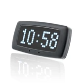 Sanel Saat Göstergesi Matrix Göstergeli Beyaz Siyah Yazı Renkli - 3