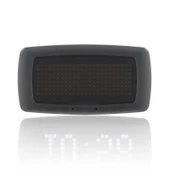 Sanel Saat Göstergesi Matrix Göstergeli Beyaz Siyah Yazı Renkli - 2