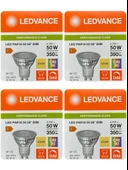 (4 Adet) Ledvance 4,5W (50W) 3000K (Sarı Işık) Dim Edilebilir GU10 Duylu Led Spot Ampul thumbnail 1