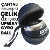 UpWay Metal Gyro Ball El Bilek Egzersiz Topu Led Işıklı Kol Kuvvet Güç Topu Powerball - 2
