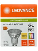 (5 Adet) Ledvance 4,5W (50W) 3000K (Sarı Işık) Dim Edilebilir GU10 Duylu Led Spot Ampul thumbnail 2