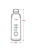 H2O Borosilikat Cam Matara 1 Lt Beyaz H2O81003 - 4