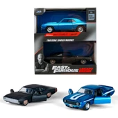 Jada 1:32 Fast & Furious Legacy Series Twin Pack W2/0 Dom's 1968 Dodge Charger & 1969 Chevrolet Cama - 1