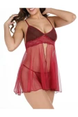 Bordo Tül Geclik -670 - 2