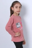 KIZ ÇOCUK UZUN KOLLU TSHİRT 4 MEVSİM BİSİKLET YAKA COOL EDİTİON BASKILI D45 thumbnail 9