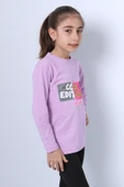 KIZ ÇOCUK UZUN KOLLU TSHİRT 4 MEVSİM BİSİKLET YAKA COOL EDİTİON BASKILI D45 thumbnail 4