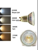 (2 Adet) Ledvance 4,5W (50W) 4000K (Gün Işığı) Dim Edilebilir GU10 Duylu Led Spot Ampul thumbnail 5