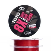 Caretta Toyo Red 8X Ligh Rock Fishing (LRF) 150 mt İp Misina - 2