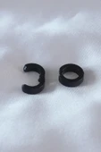 MuI MuI Çelik Siyah Renk Sıkıştırmalı Erkek Küpe - 2
