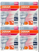 (4 Adet) Ledvance 4,5W (50W) 4000K (Gün Işığı) Dim Edilebilir GU10 Duylu Led Spot Ampul thumbnail 1