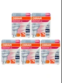 (5 Adet) Ledvance 4,5W (50W) 4000K (Gün Işığı) Dim Edilebilir GU10 Duylu Led Spot Ampul thumbnail 1