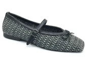 Feles Hasır Fiyonk Detaylı Kadın Babet Ayakkabı thumbnail 1