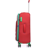 14BNT2200-Set-KR Kırmızı Unisex 3 Lü Set Bavul thumbnail 3