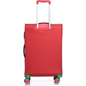 14BNT2200-Set-KR Kırmızı Unisex 3 Lü Set Bavul thumbnail 4