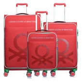 14BNT2200-Set-KR Kırmızı Unisex 3 Lü Set Bavul thumbnail 1