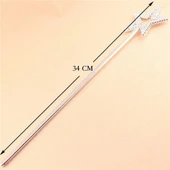 Yıldız Model Peri Asası Melek Asası Prenses Asası Metalize Gümüş Renk thumbnail 2