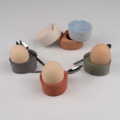 Betoniq Gusto Tasarım , El Yapımı , 6 lı Yumurtalık , Kahvaltı Takımı - 1