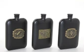 Paslanmaz Çelik Kabartmalı Tekli 6 Oz Matara Alk2666 - 1