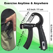 El Bilek ve Kol Güçlendirici Egzersiz Aleti 5-60Kg Direnç El Yayı - 2