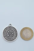 Vegvisir Viking Pusula Kolye Deri İp thumbnail 4