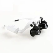 Kuyumcu,saat Onarım Için 10x15x20x25x Mercekli Gözlük Büyüteç9892g3a - 4